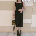 H-line Midi Jumper Dress