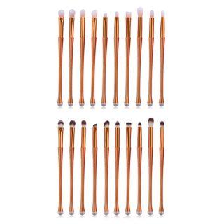 Set Of 10: Dual Head Makeup Brush