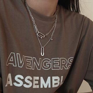 Pin Pendant Necklace