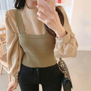 Set: Knit Tank Top + Blouse