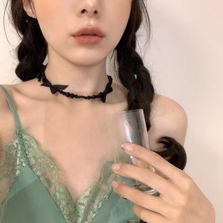 Bow Choker 1 Pc - Bow Choker - Black - One Size