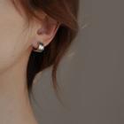 Layered Mini Hoop Earring 1 Pair - Silver - One Size