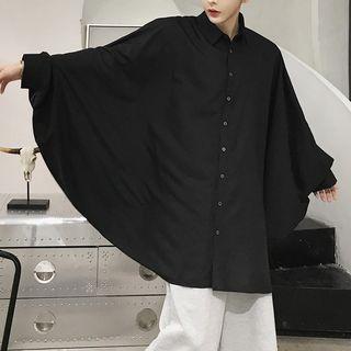 Batwing-sleeve Oversized Shirt