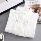 Embroidered Shirt 6075 - White - One Size
