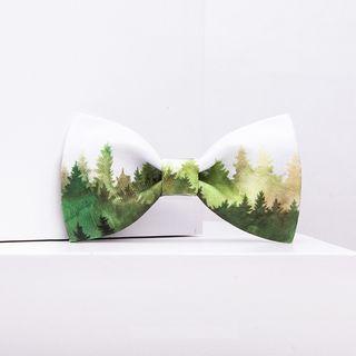 Forest Print Bow Tie