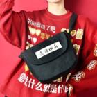 Chinese Character Canvas Messenger Bag