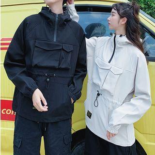 Couple Matching Half Zip Overhead Jacket