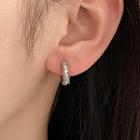 Cz Hoop Earring (various Designs)
