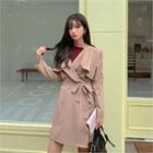 Lightweight Wrap Trench Coat & Sash