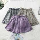 Paperbag High-waist Ruched A-line Skirt