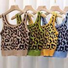 Leopard Knit Camisole Top
