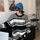 Patterned Sweater Stripe - One Size