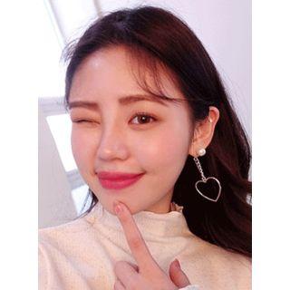 Heart Patter Drop Earrings