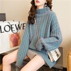 Oversize Mock-neck Sweater