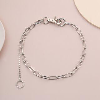 Asymmetric Alloy Choker 3018 - Silver - One Size