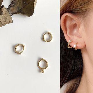 Alloy Rhinestone Earring