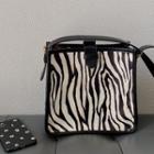 Zebra Crossbody Bag Zebra - Black & White - One Size