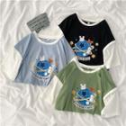 Short-sleeve Print T-shirt / Sweatpants / Set