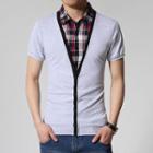 Short-sleeve Mock Two Piece Shirt