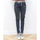 Banded-waist Jeans