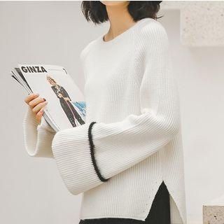 Bell Sleeve Loose-fit Sweater