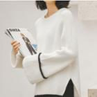Bell Sleeve Loose-fit Sweater