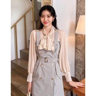 Dali Hotel Trench Style Pinafore Dress