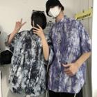 Couple Matching Short-sleeve Tie-dyed Shirt