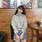 Embroidered Bell-sleeve Shirt