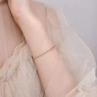Sterling Silver Bracelet Rose Gold - One Size