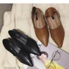 Heeled Pointy Loafers
