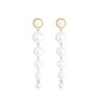 Faux Pearl Dangle Earring 01 - 1 Pair - As Shown In Figure - One Size