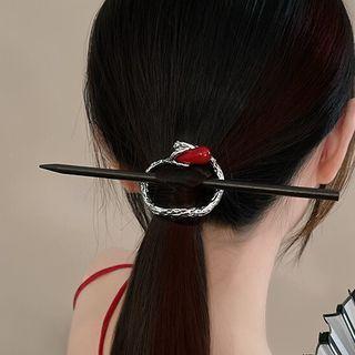 Plain Hair Stick Black - One Size