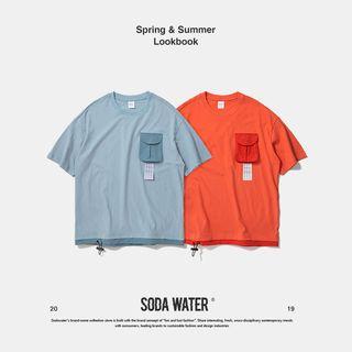 Mock Two-piece Pocket T-shirt