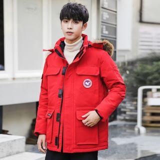 Fluffy Trim Zip-up Padded Jacket