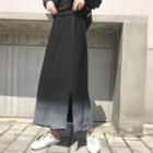 Gradient Knit Maxi Skirt