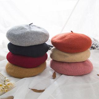 Plain Woolen Beret Hat