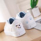 Dog Embroidered Sneakers