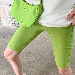 Plain Skinny Shorts