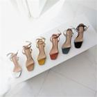 Ankle-strap High-heel Sandals Black - 240
