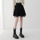 Knit Mini Skirt Black - One Size