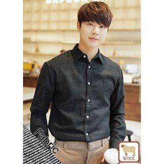 Stripe Wool Blend Shirt