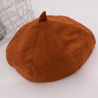 Corduroy Plain Beret Hat