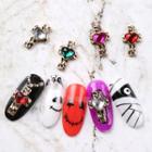 Rhinestone Heart Cross Nail Art Decoration