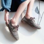 Pattern Lace-up Shoes