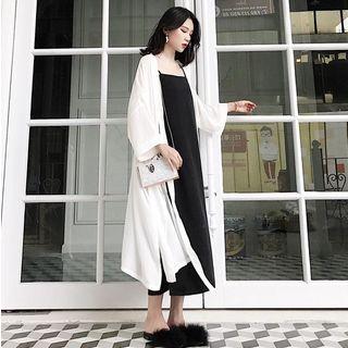 Slit-side Long Light Jacket
