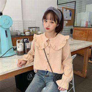 Bell-sleeve Peter Pan Collar Blouse