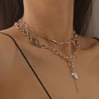Freshwater Pearl Alloy Necklace / Bracelet
