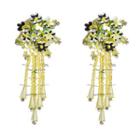 Acrylic Flower Fringed Earring