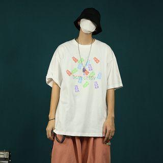 Gummy Bear Print Short-sleeve T-shirt